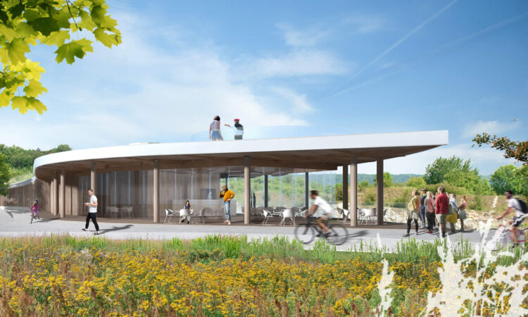 Park Zakrzówek w Krakowie, konkursowa koncepcja zagospodarowania terenu rekreacyjnego wokół zalewu